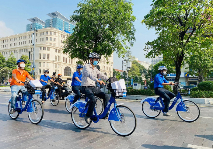 Hà Nội đồng ý cho thí điểm thuê xe đạp công cộng
