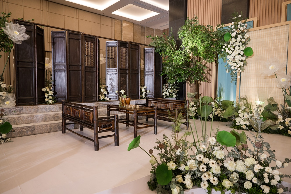 Đám cưới Hoa hậu Ngọc Hân trang trí vô cùng đặc biệt