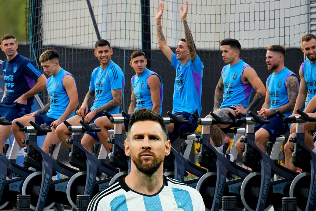 Messi 'mất tích' trên sân tập tuyển Argentina