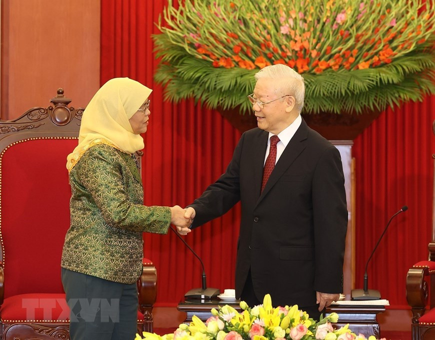 Tổng Bí thư đề nghị Việt Nam - Singapore phát huy hiệu quả tiềm năng hợp tác to lớn