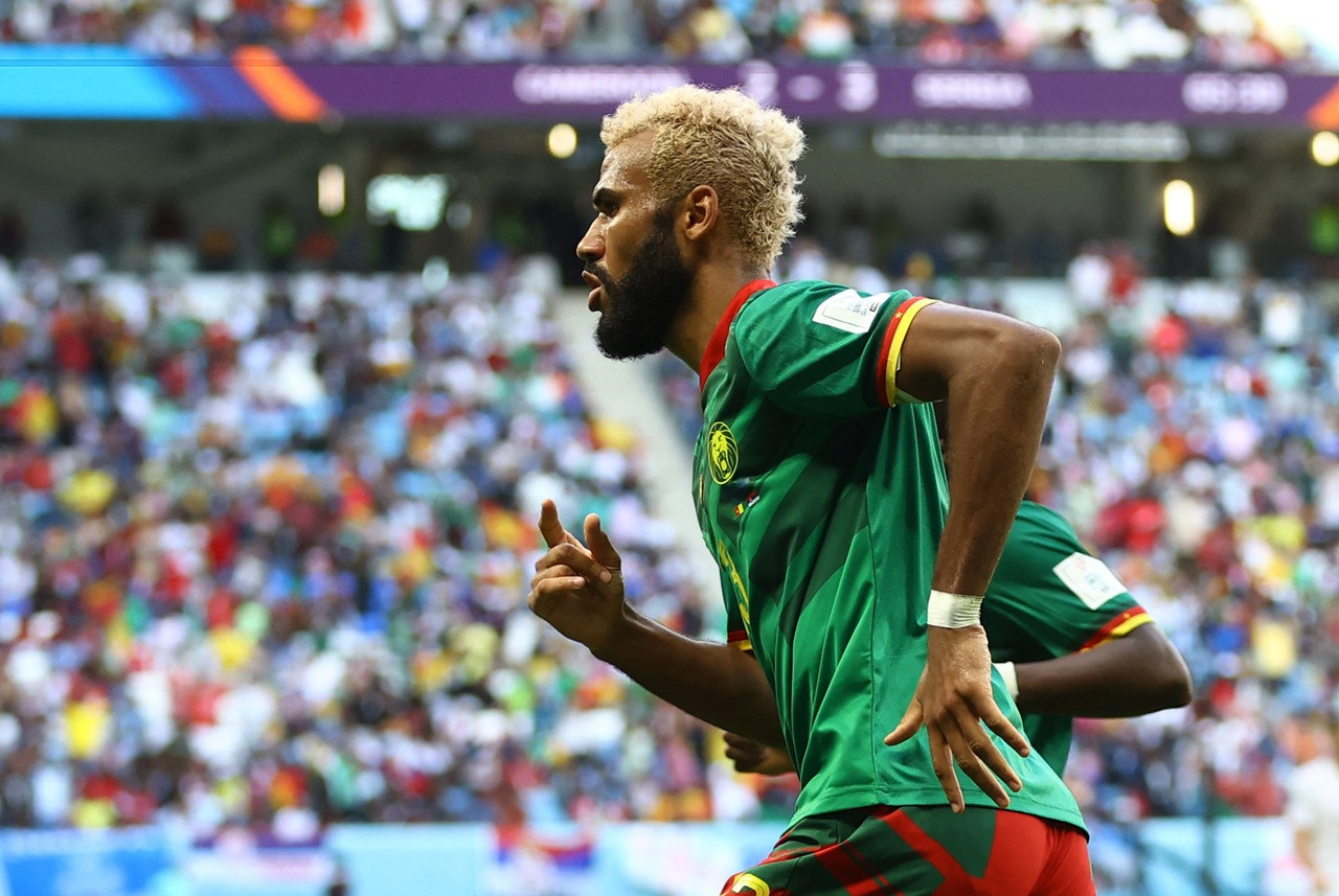 Tiền đạo Eric Maxim Choupo-Moting của ĐT Cameroon