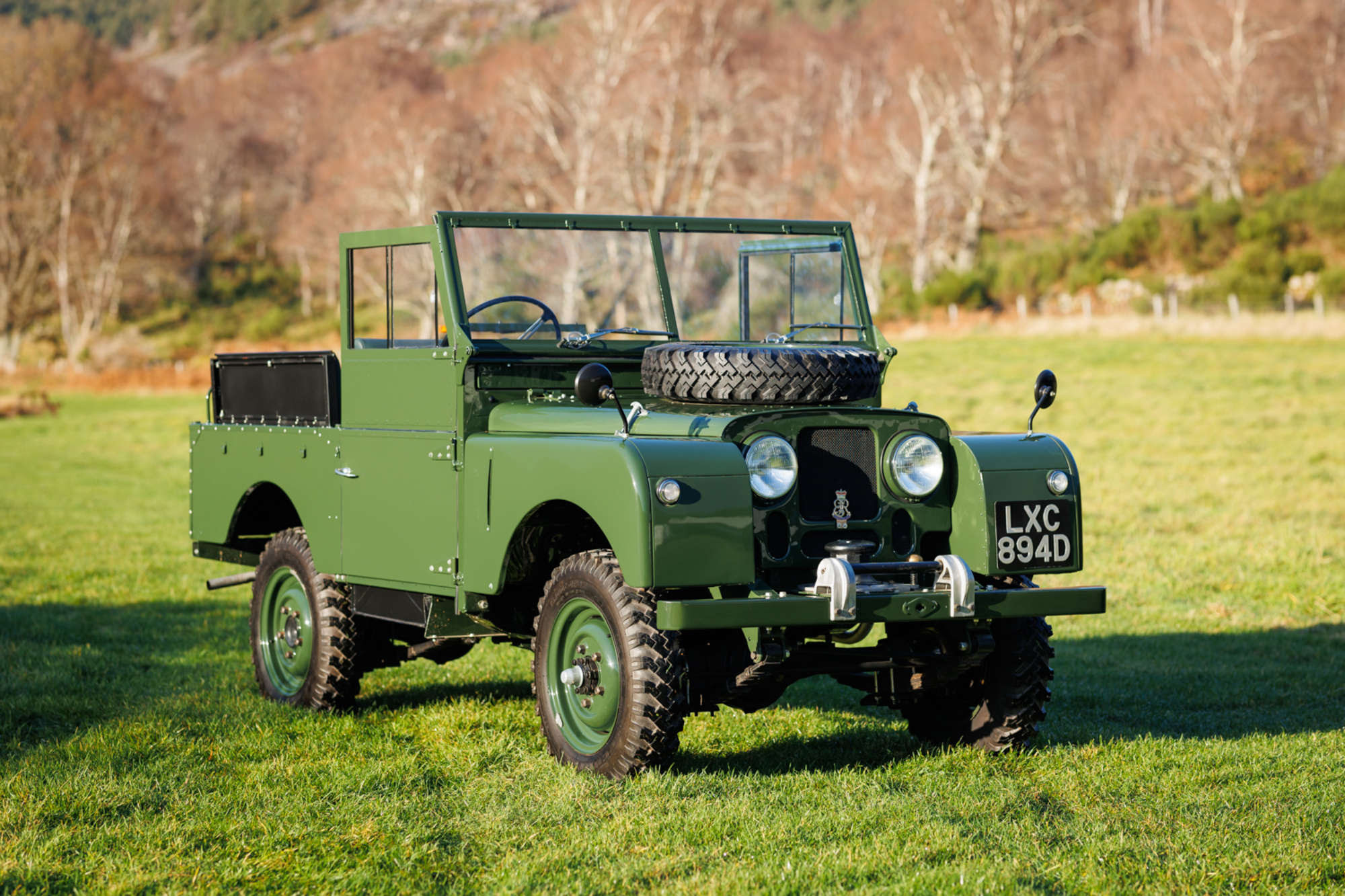The unique Land Rover has been fully restored