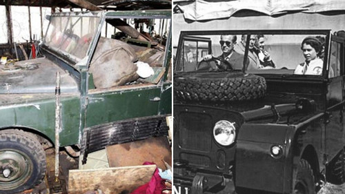 Chiếc Land Rover từng 12 năm phục vụ Nữ hoàng Anh được tìm thấy trong nhà kho