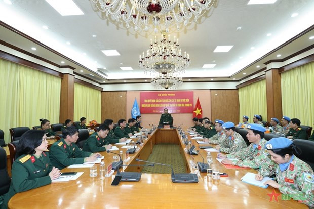 Four Vietnamese peacekeepers to depart for Central African Republic hinh anh 1