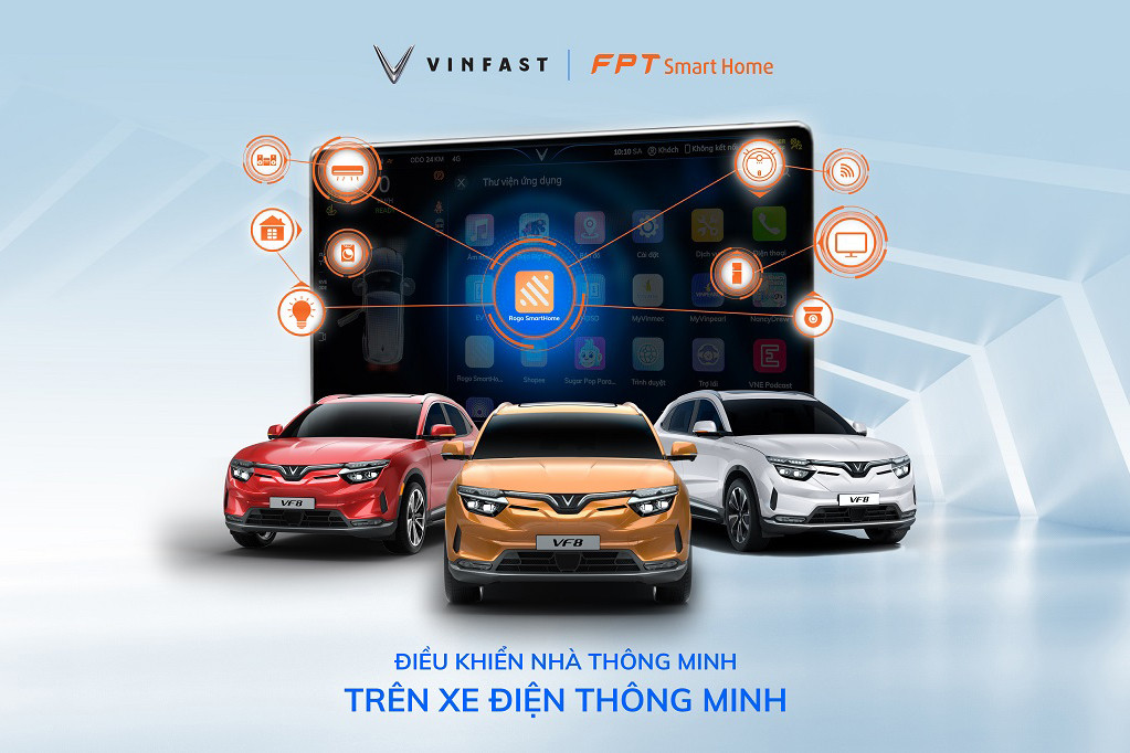 Điều khiển nhà thông minh chỉ bằng câu lệnh ‘Hey VinFast’ trên VF 8