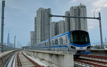 Lộ trình metro số 1 ở TP.HCM chạy thử nghiệm đoàn tàu đầu tiên