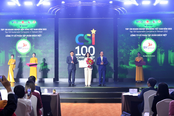 BV Group - 4 năm liên tiếp vào Top 100 Doanh nghiệp bền vững