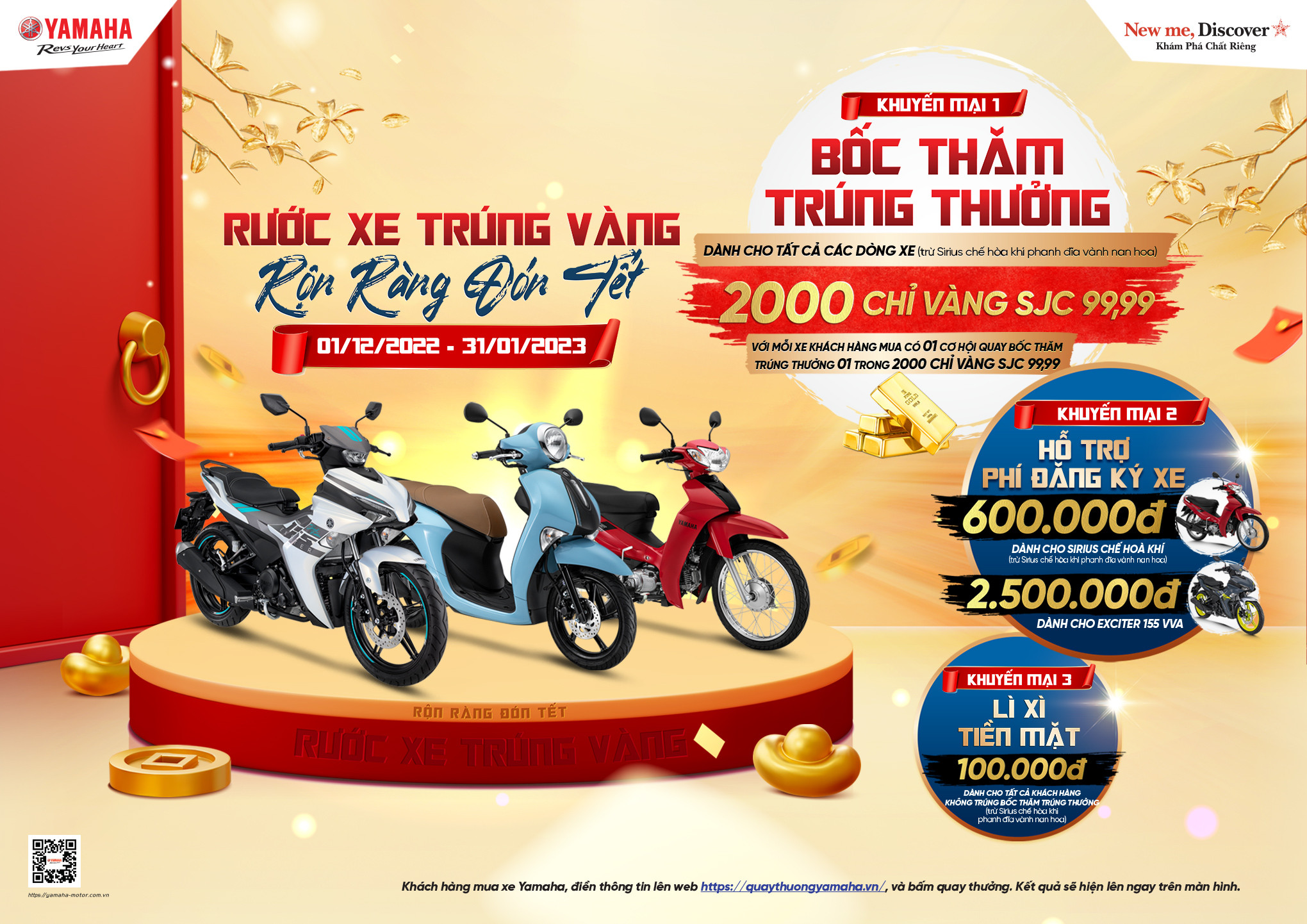 Yamaha tung ưu đãi ‘khủng’ đón Tết