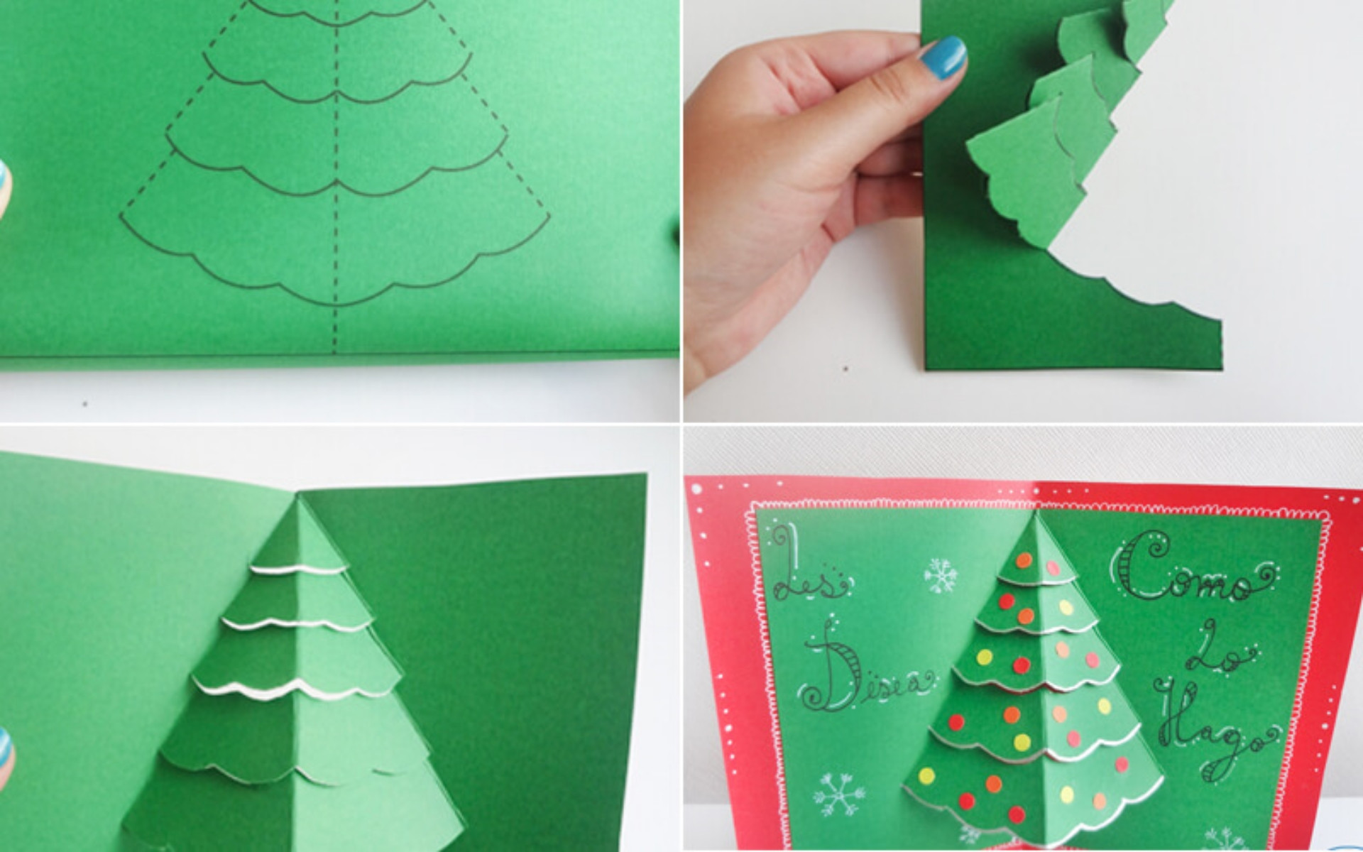 10 cách làm thiệp Noel trang trí thiệp Giáng Sinh đẹp đơn giản