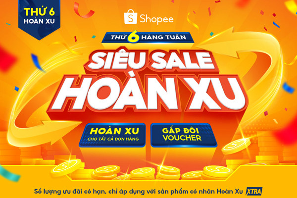 Shopee tung loạt ưu đãi hoàn xu dịp Giáng sinh