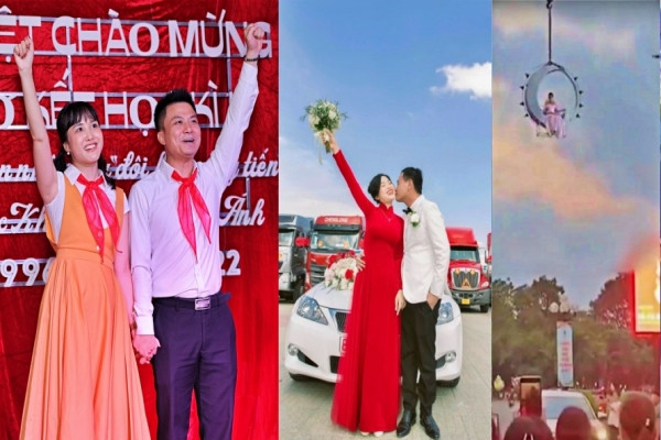 Đám cưới phong cách học sinh 'Reply 1996' vui, độc lạ nhất năm 2022