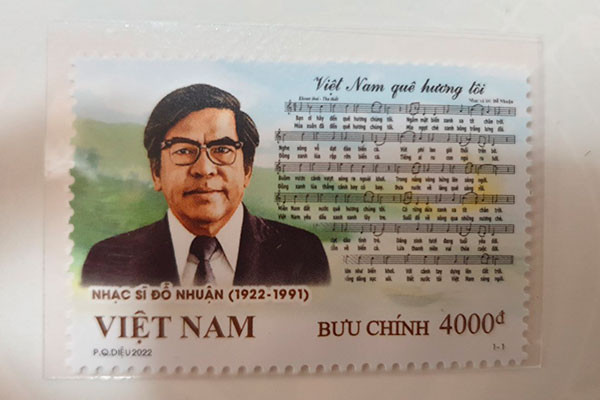 Phát hành bộ tem kỷ niệm 100 năm ngày sinh của nhạc sĩ Đỗ Nhuận