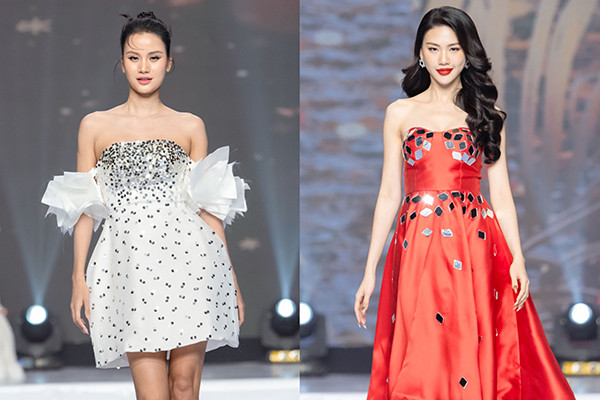 Siêu mẫu Hương Ly, Bùi Quỳnh Hoa đọ dáng trên sàn catwalk