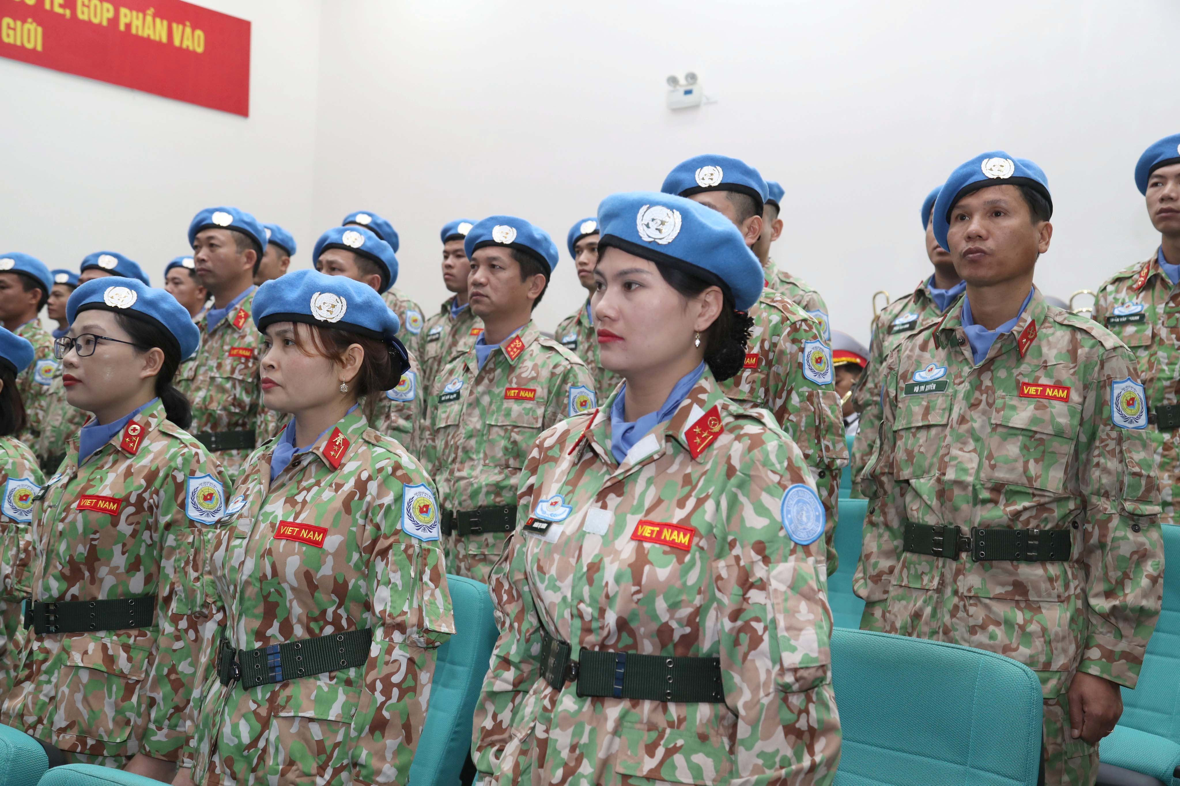 Bộ Quốc phòng ra mắt Đội Công binh số 2 tham gia gìn giữ hòa bình Liên Hợp Quốc