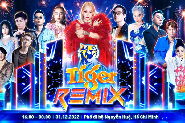 CL và dàn sao Việt hội tụ tại Tiger Remix TP.HCM