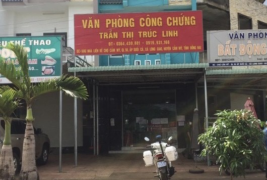 Bắt nữ công chứng viên ở Đồng Nai