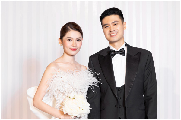 Á hậu Thùy Dung ngọt ngào bên chồng doanh nhân cao 1,83 m trong tiệc cưới