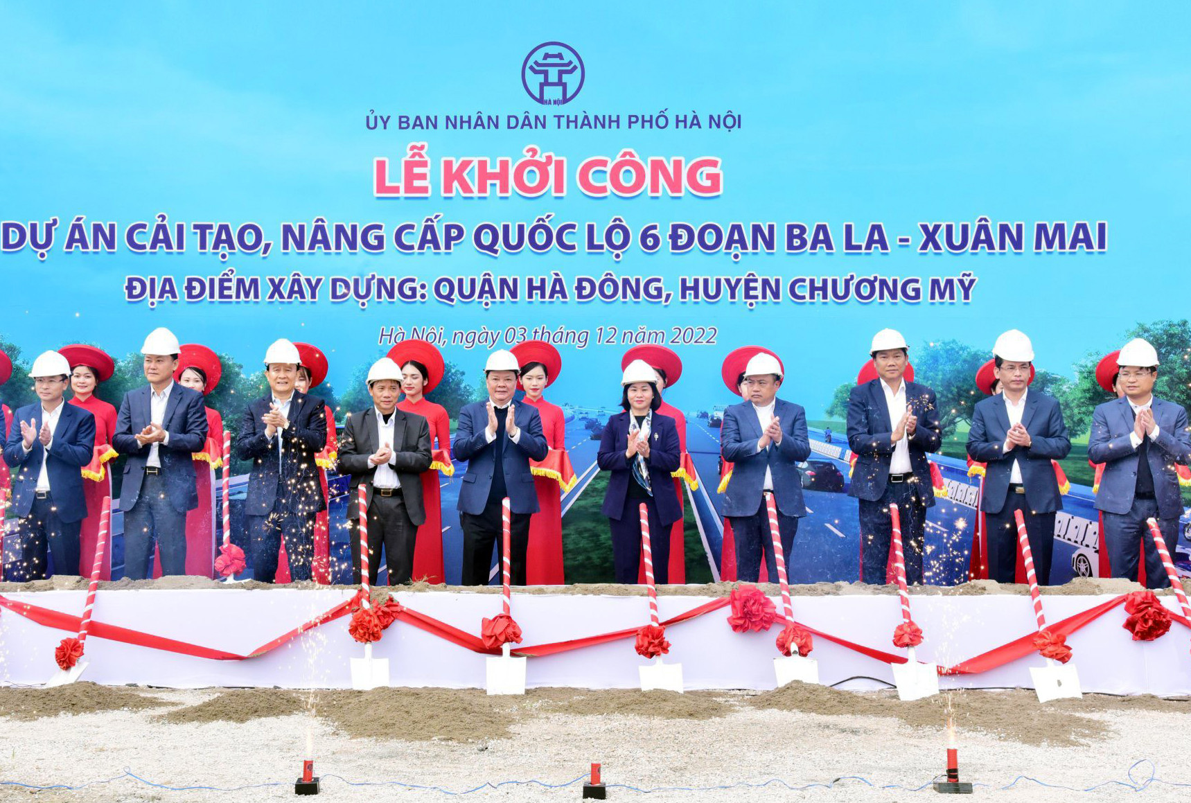 Hà Nội khởi công nâng cấp Quốc lộ 6 rộng tới 60m