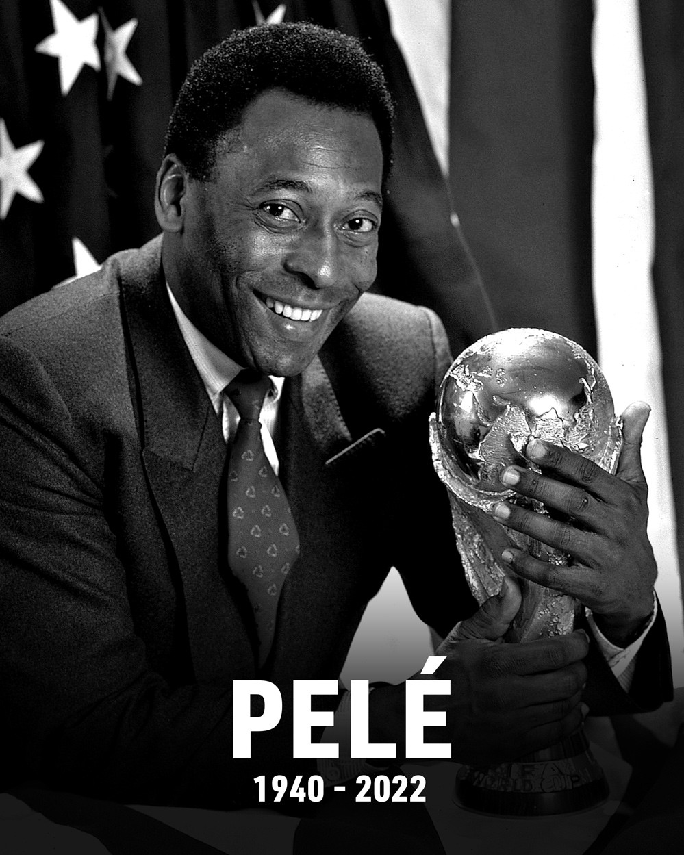 Vua bóng đá Pele qua đời ở tuổi 82