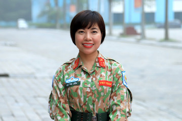 Nữ sĩ quan Việt Nam đầu tiên làm việc tại Phái bộ Huấn luyện Liên minh châu Âu