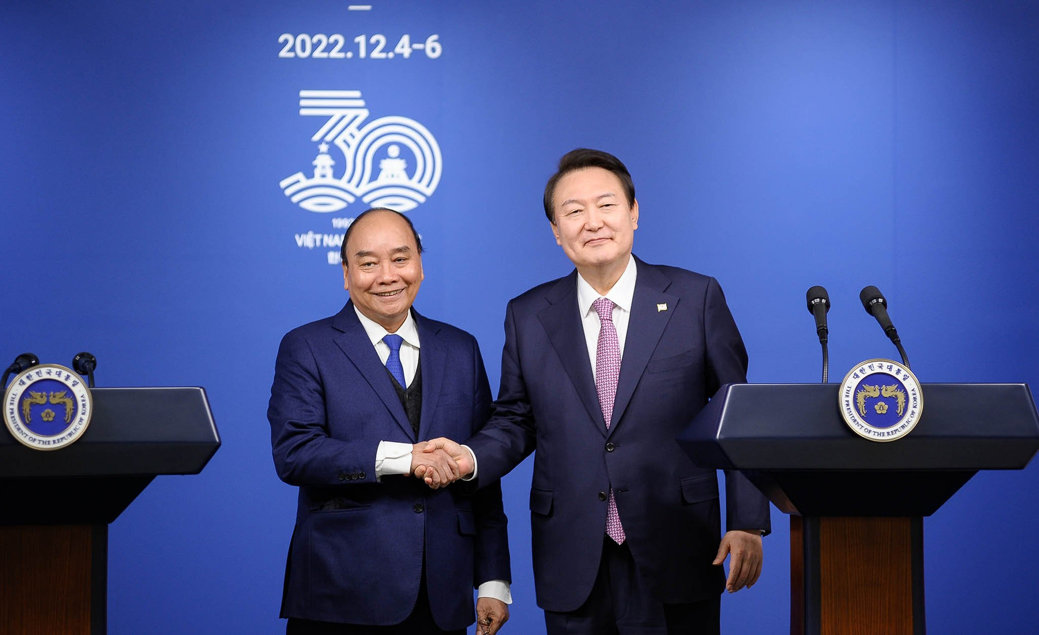 Việt Nam và Hàn Quốc nâng cấp quan hệ lên Đối tác chiến lược toàn diện