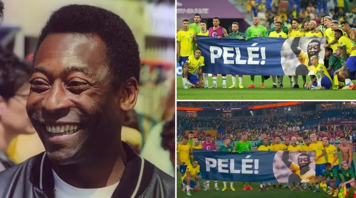 Brazil tri ân Pele sau khi thắng Hàn Quốc