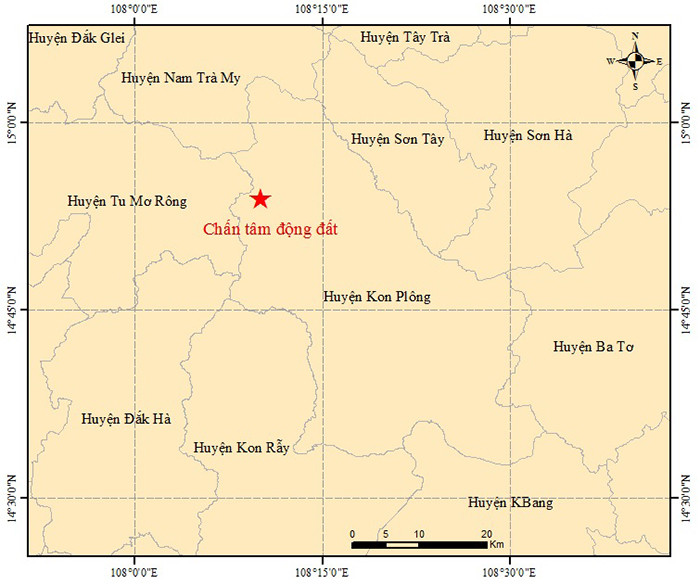 Bộ Khoa học & Công nghệ: Động đất ở Kon Tum chưa đến mức độ nghiêm trọng