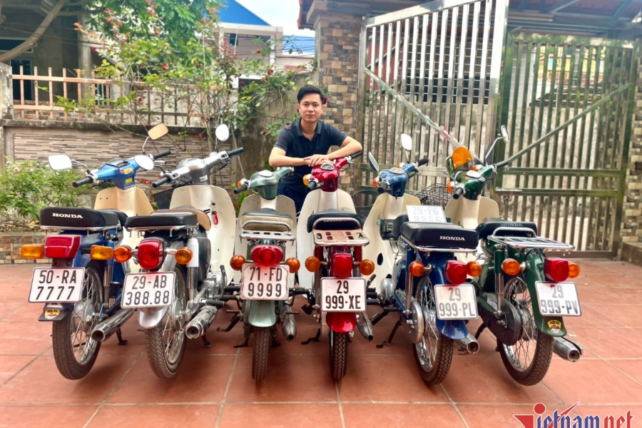 Bộ sưu tập xe Honda Cub biển VIP siêu độc của 9x Hà Nội
