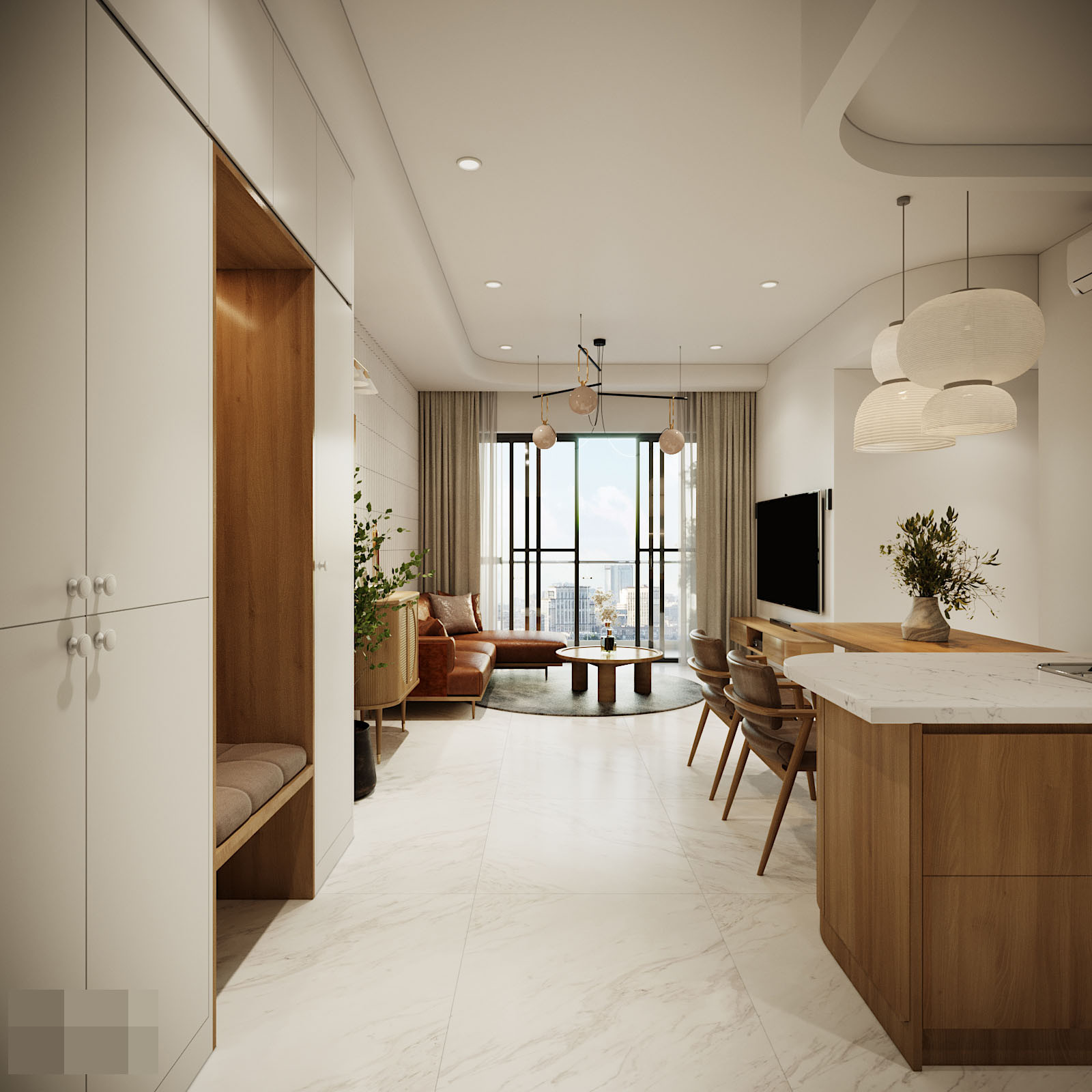 Gợi ý thiết kế nội thất chung cư 150m2 phong cách hiện đại tân cổ đẹp vạn  người mê