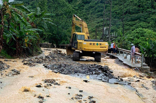 Hình ảnh sạt lở, đường hỏng nặng ở miền núi Lạng Sơn sau mưa lớn