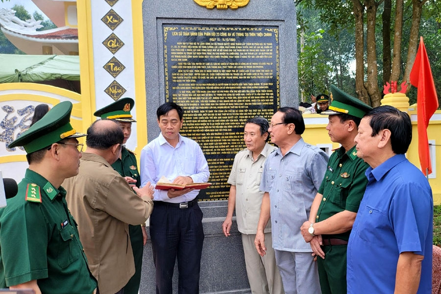 Quảng Trị hoàn thành trùng tu Bia chứng tích liệt sĩ Thiện Chánh, nơi ghi dấu 16 anh hùng