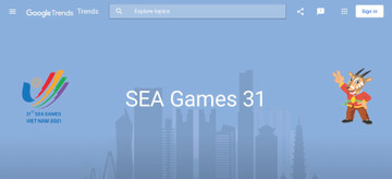 Google creates trends for SEA Games 31