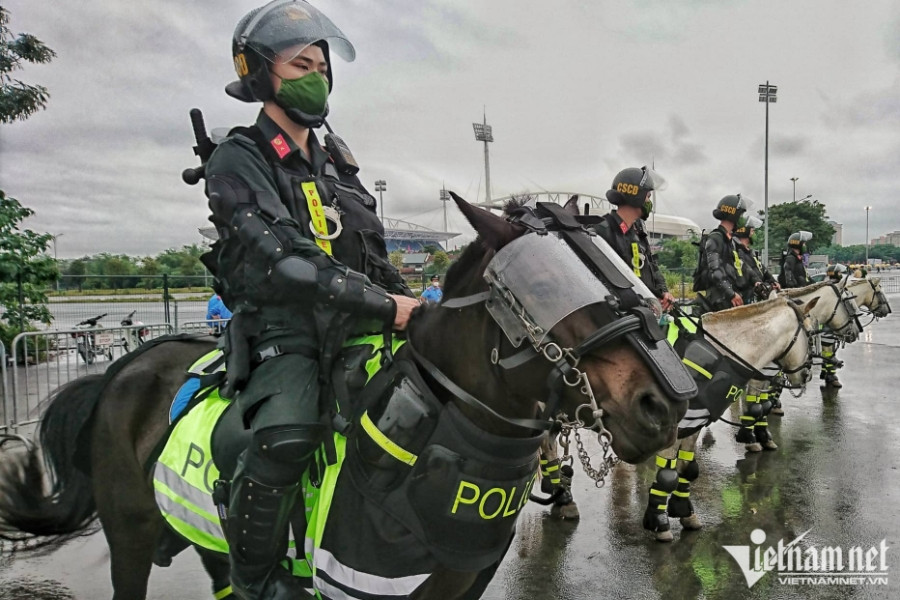 Cảnh sát cơ động kỵ binh, đặc nhiệm xuất quân bảo vệ lễ khai mạc SEA Games 31
