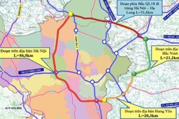 Dự án đường Vành đai 4 vùng Thủ đô, lo ngại khó hoàn thành vào 2025