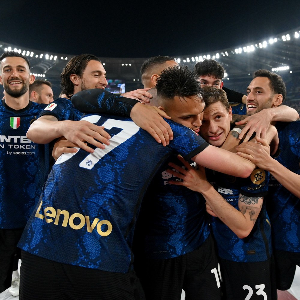 Niềm vui vỡ òa của các cầu thủ Inter
