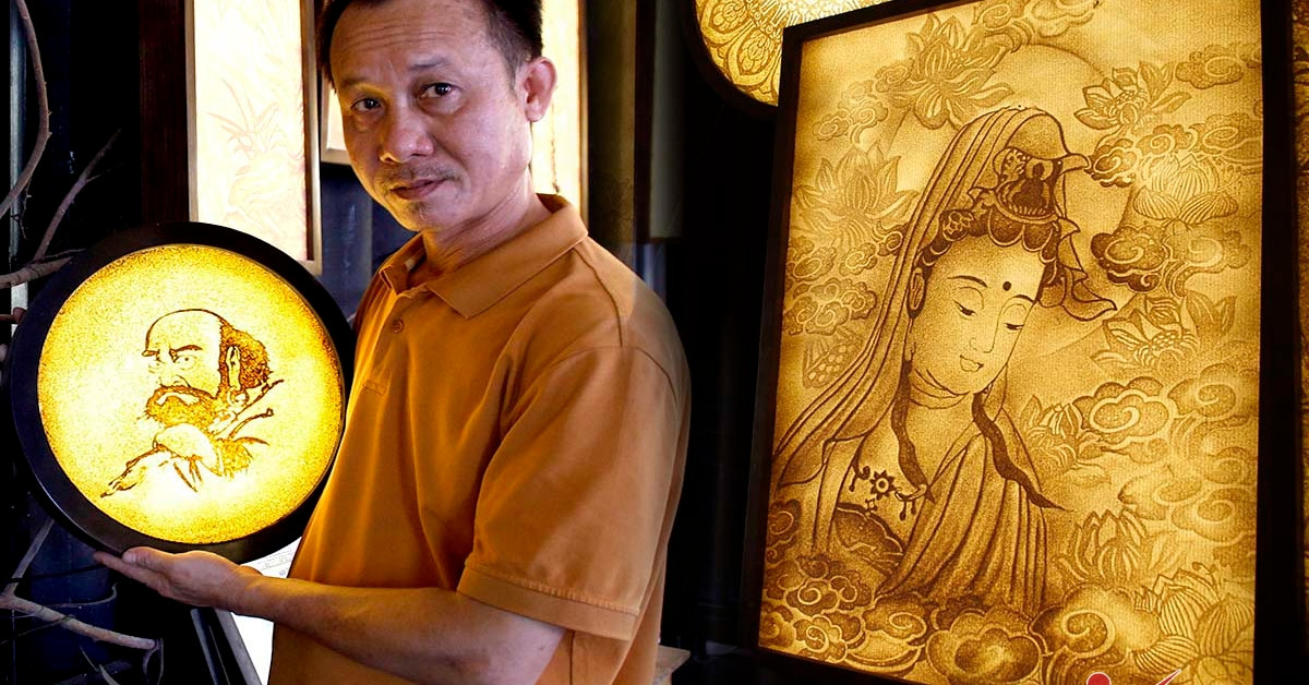The man who sold the townhouse and returned to his hometown to make coconut paper paintings has an unexpected income