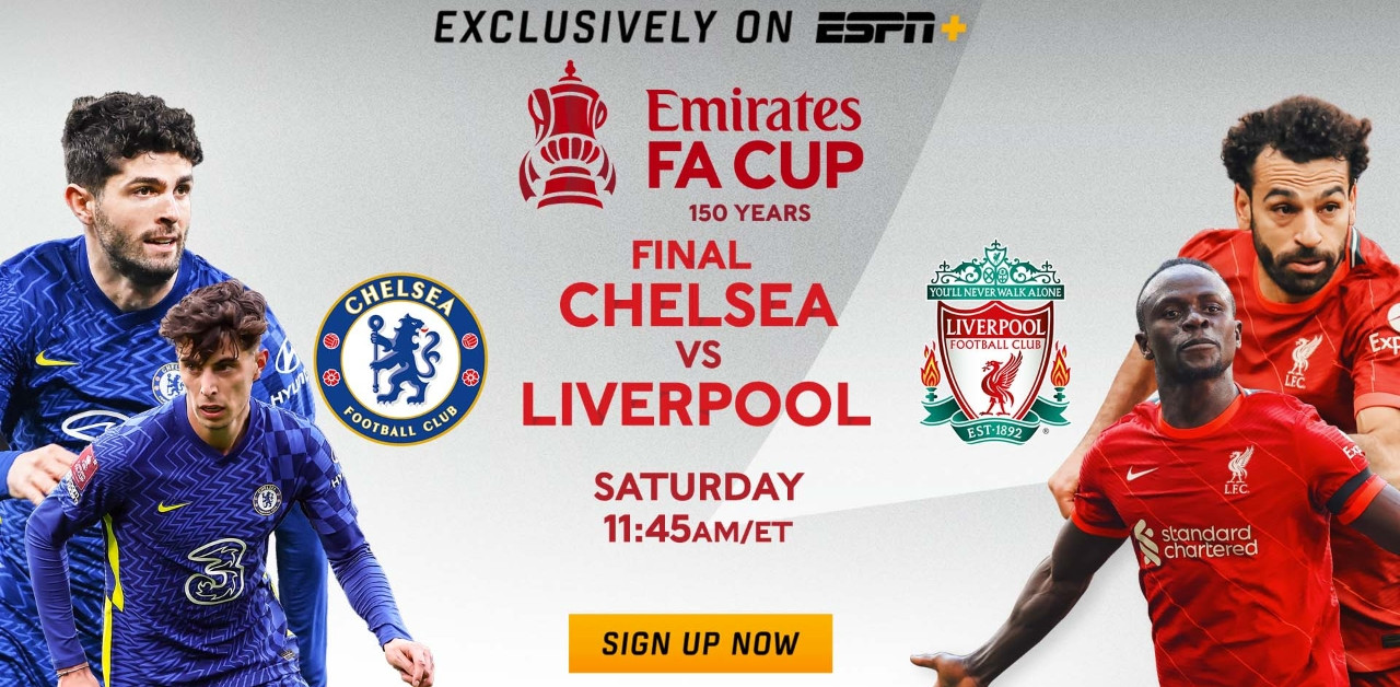 Watch live football Chelsea vs Liverpool
