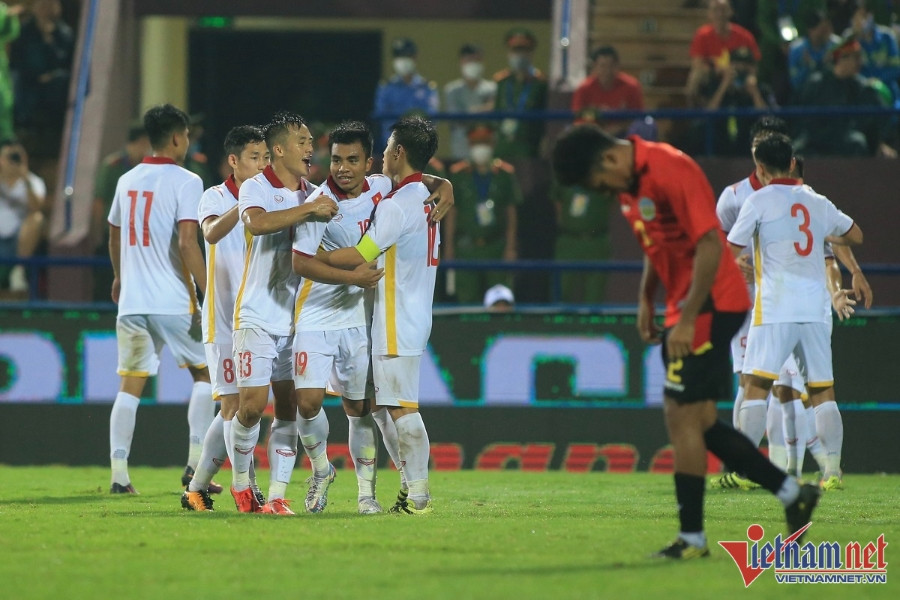 Highlights U23 Việt Nam 2-0 U23 Timor Leste: Nhọc nhằn lấy ngôi đầu