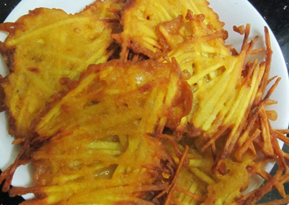 Cách làm bánh khoai lang chiên giòn rụm