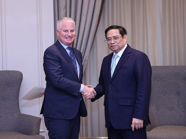 Vietnamese PM receives leaders of US companies in New York hinh anh 1