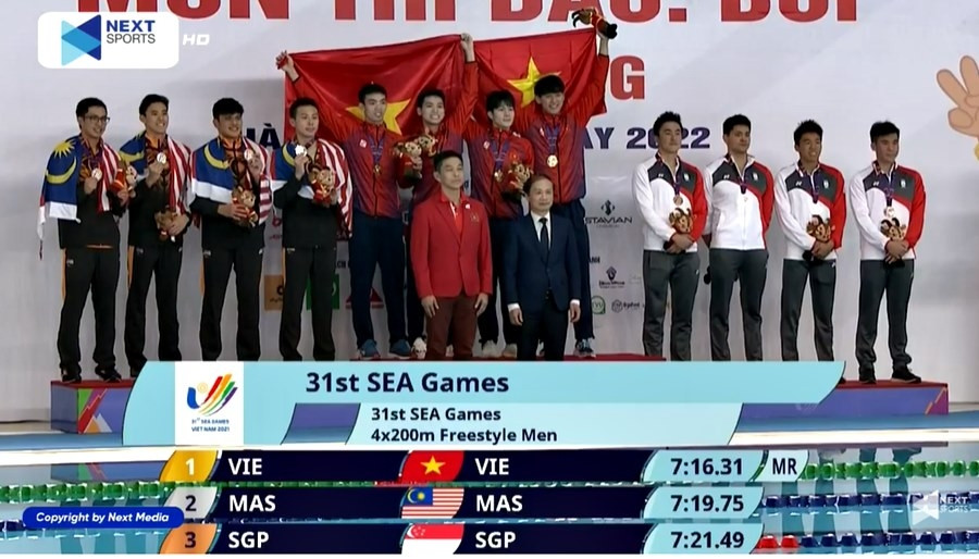 Bơi Việt Nam đánh bại đội của Joseph Schooling, phá kỷ lục SEA Games