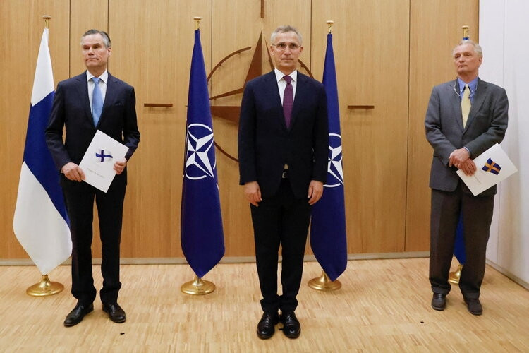 NATO says Finland and Sweden have applied to join