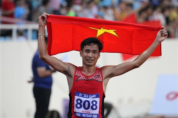Vietnam athletics team close to gold medal target at SEA Games 31 hinh anh 1