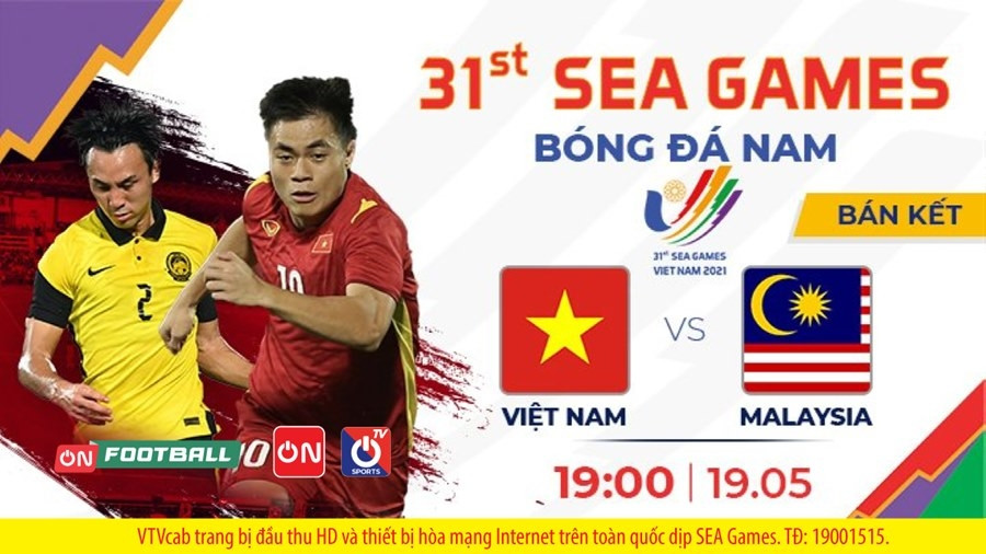 Where and what channel to watch live football U23 Vietnam vs U23 Malaysia?