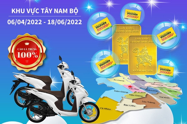 Gần 2.000 khách hàng trúng thưởng ‘Xây Hà Tiên - Nhận ngay Lân Vàng’
