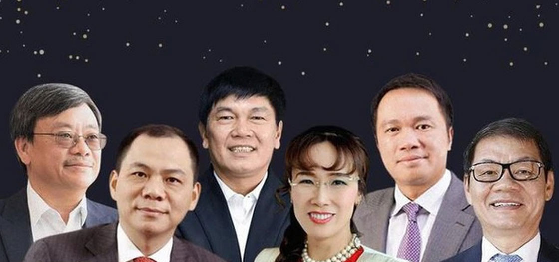 The assets of 7 Vietnamese billionaires plummeted