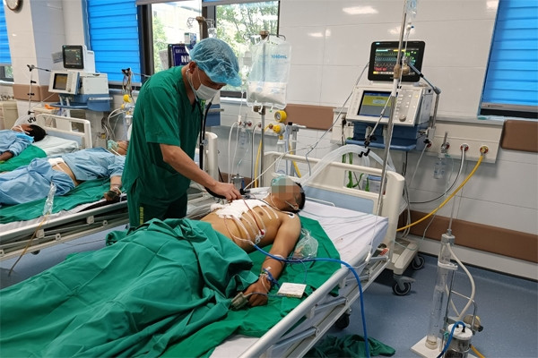 A 22-year-old patient with a heart attack in Thanh Hoa was successfully operated on