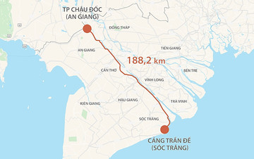 Đồng bằng sông Cửu Long có thêm cao tốc dài 188km