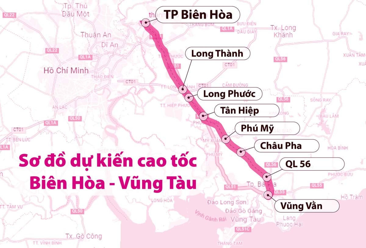 Cao tốc Biên Hòa - Vũng Tàu chuyển sang dùng tiền ngân sách