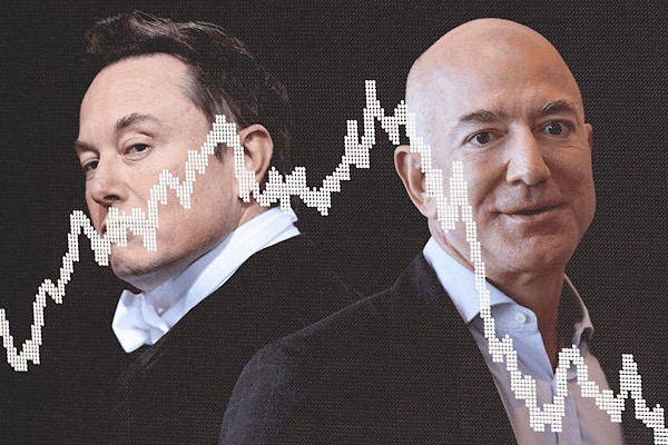 Elon Musk và Jeff Bezos mất hàng trăm tỷ USD chỉ trong 5 tháng